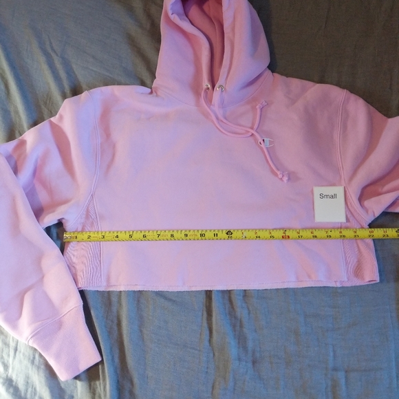 Champion Reverse Weave Cropped Cropped Hoodie Sweatshirt - Picture 9 of 10